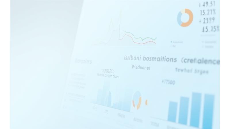 A modern financial analytics dashboard displaying graphs, charts, and key performance indicators related to utility billing and cash flow.