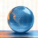 Icon representing predictive analytics graphs and forecasts